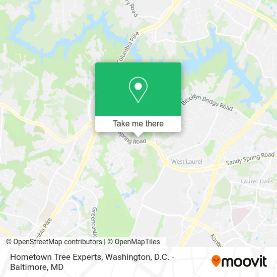 Hometown Tree Experts map