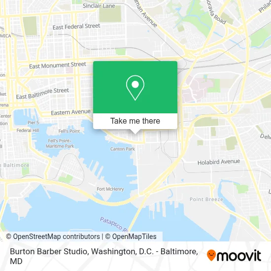 Burton Barber Studio map