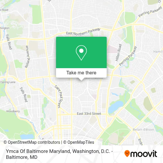 Ymca Of Baltimore Maryland map