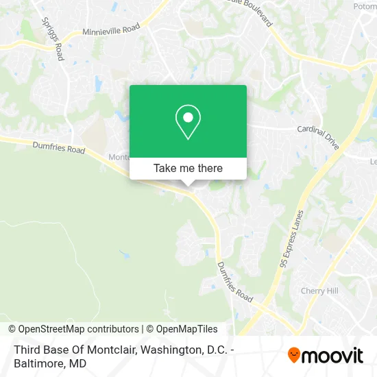 Third Base Of Montclair map