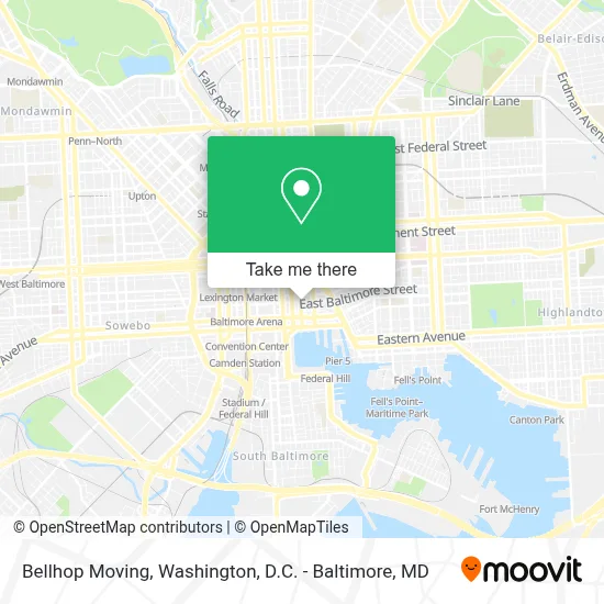 Bellhop Moving map