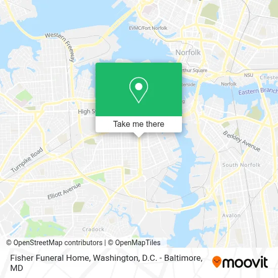 Fisher Funeral Home map