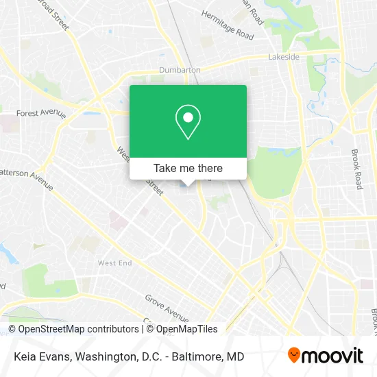 Keia Evans map