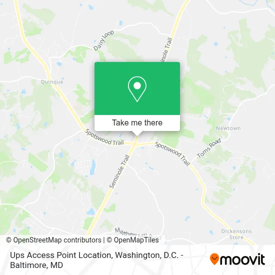 Ups Access Point Location map