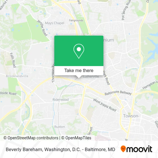 Beverly Bareham map