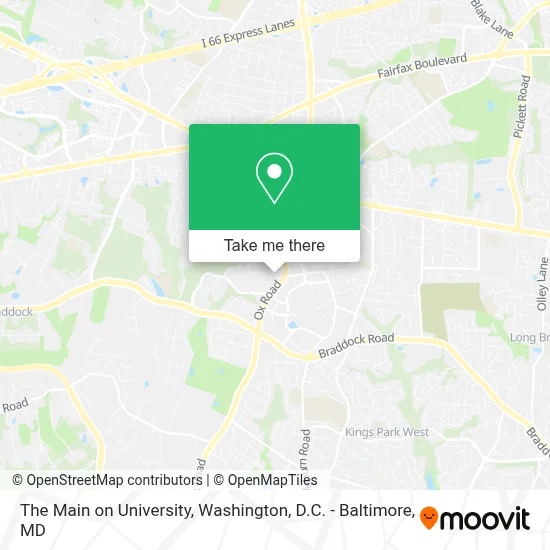The Main on University map