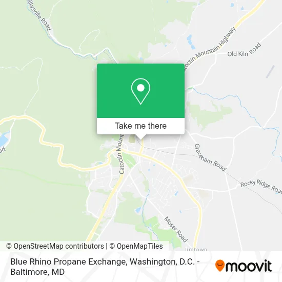 Blue Rhino Propane Exchange map