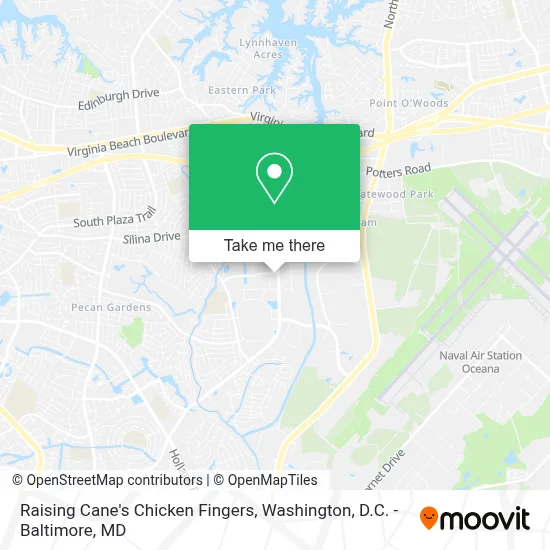 Raising Cane's Chicken Fingers map