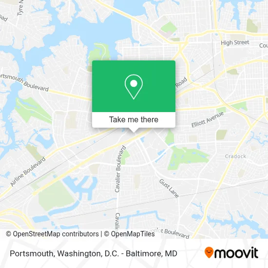 Portsmouth map