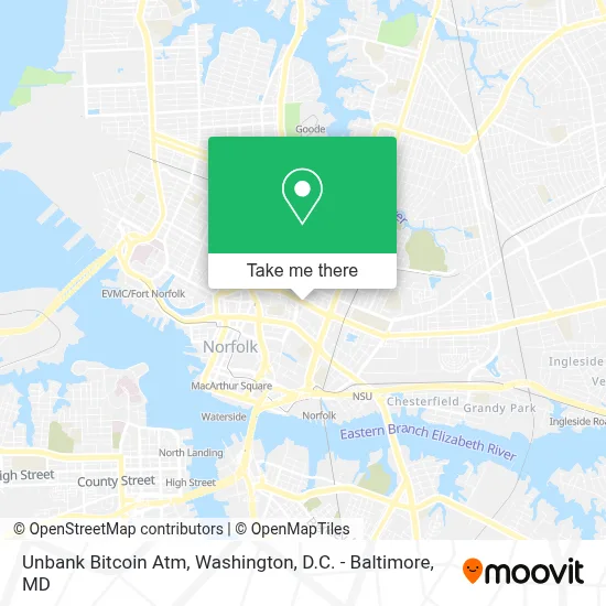 Unbank Bitcoin Atm map