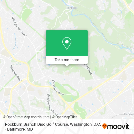 Rockburn Branch Disc Golf Course map