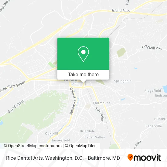 Rice Dental Arts map
