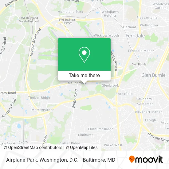 Airplane Park map