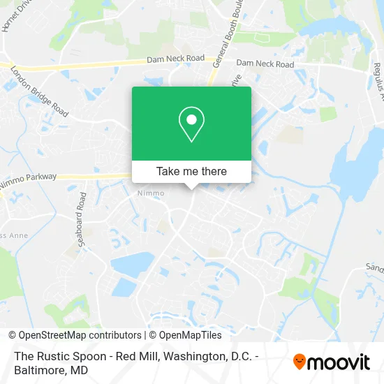 The Rustic Spoon - Red Mill map