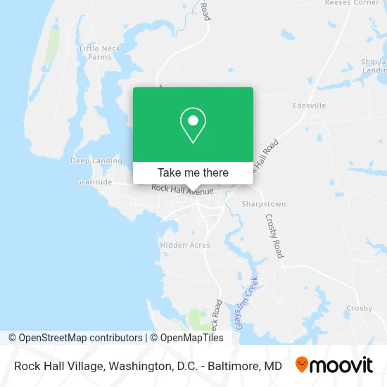 Rock Hall Village map