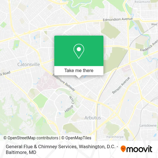 General Flue & Chimney Services map