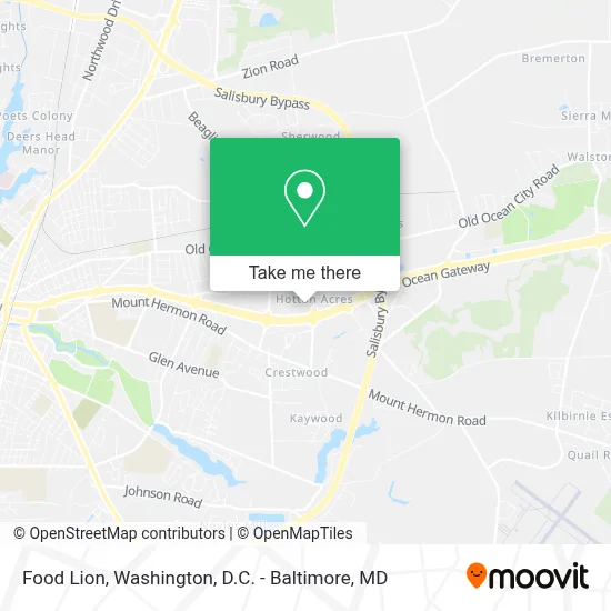 Food Lion map