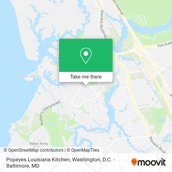 Popeyes Louisiana Kitchen map