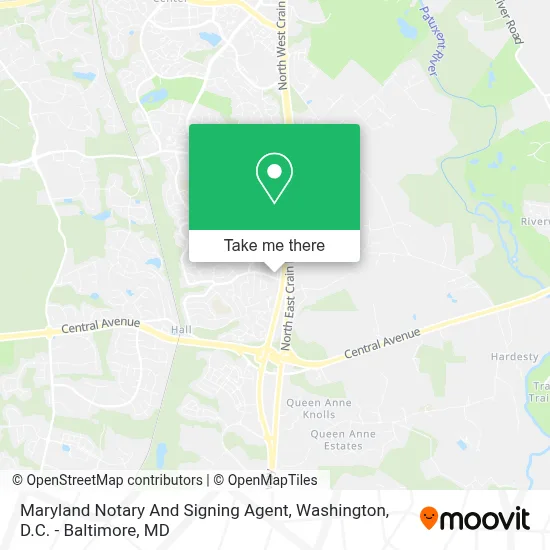 Maryland Notary And Signing Agent map
