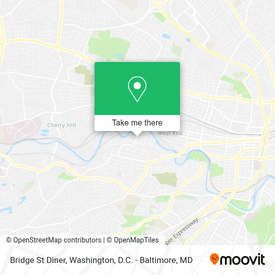 Bridge St Diner map