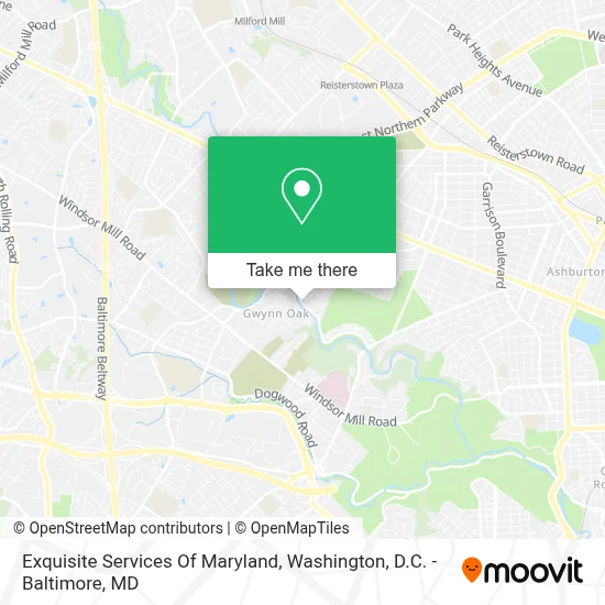 Exquisite Services Of Maryland map