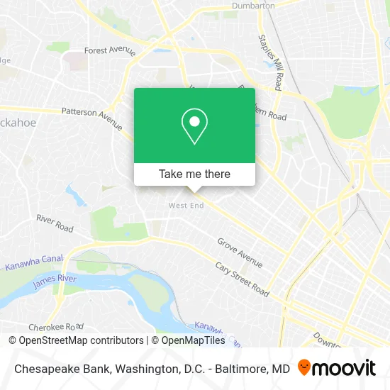 Chesapeake Bank map