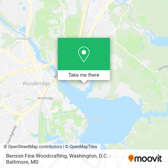 Benson Fine Woodcrafting map