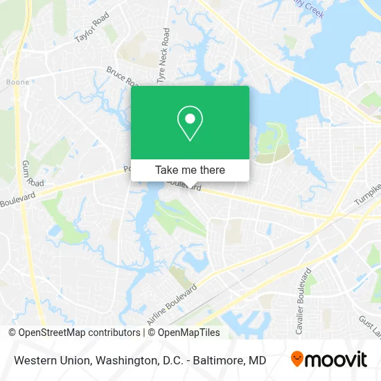 Western Union map