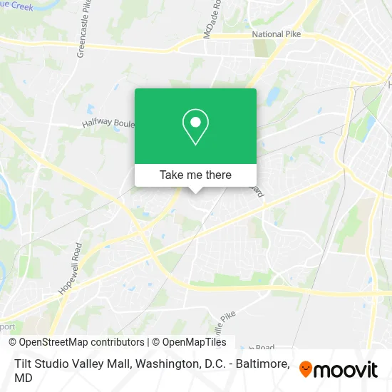 Tilt Studio Valley Mall map