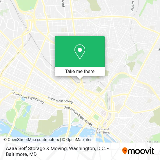 Aaaa Self Storage & Moving map