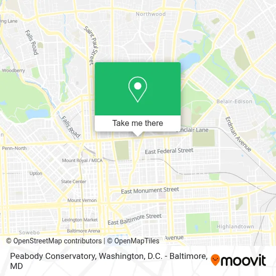 Peabody Conservatory map