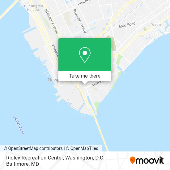 Ridley Recreation Center map