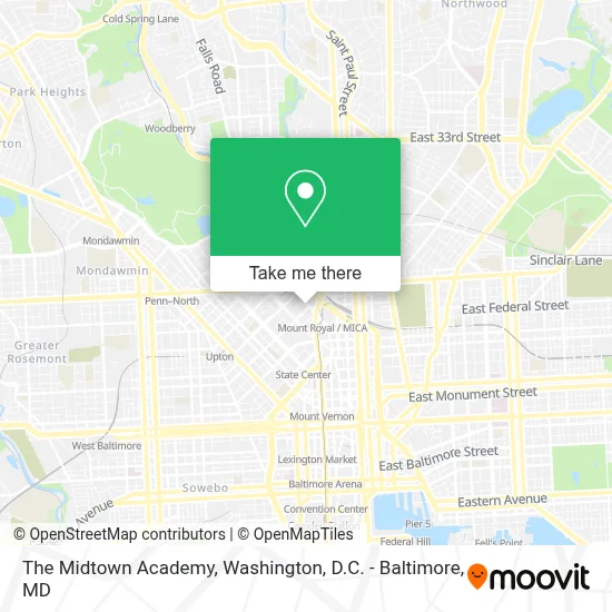 The Midtown Academy map