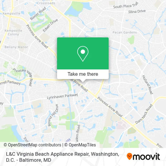 L&C Virginia Beach Appliance Repair map
