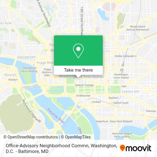 Office-Advisory Neighborhood Commn map