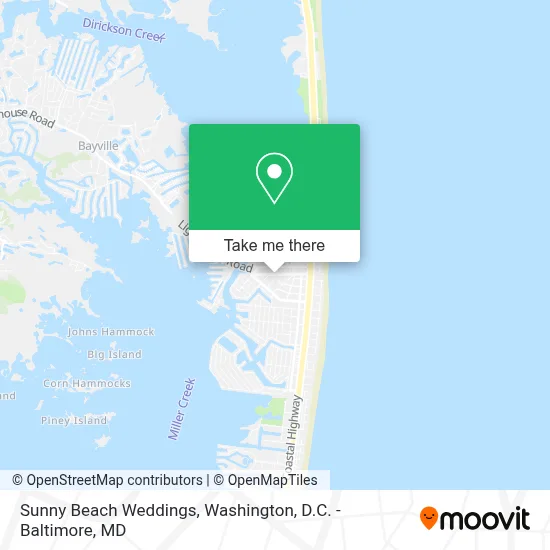 Sunny Beach Weddings map