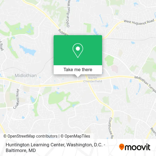 Huntington Learning Center map