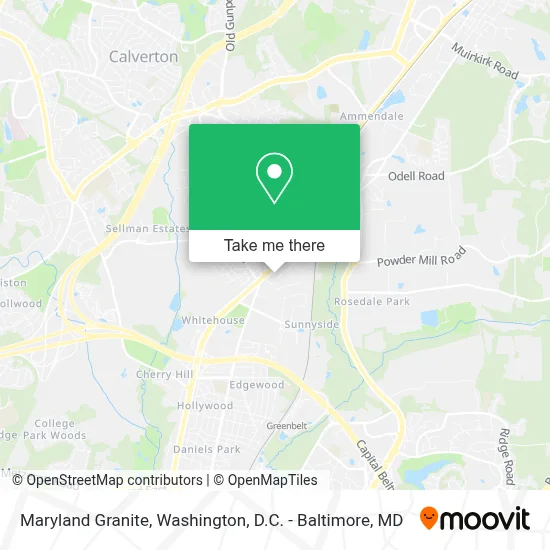 Maryland Granite map