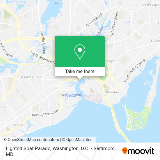 Lighted Boat Parade map
