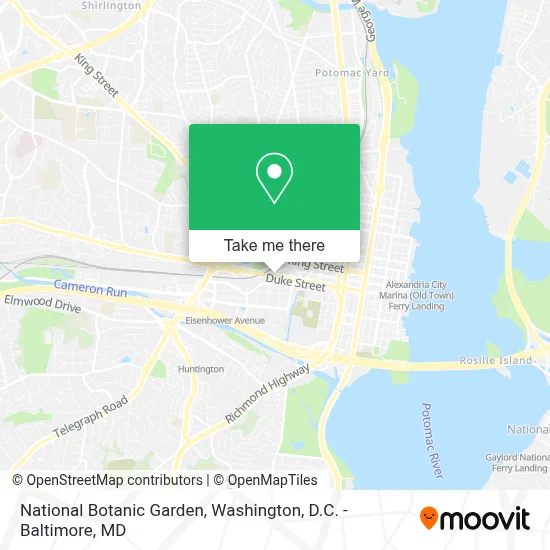 National Botanic Garden map