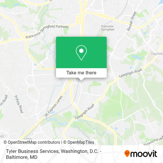 Tyler Business Services map