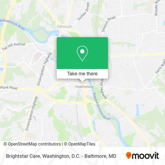 Brightstar Care map