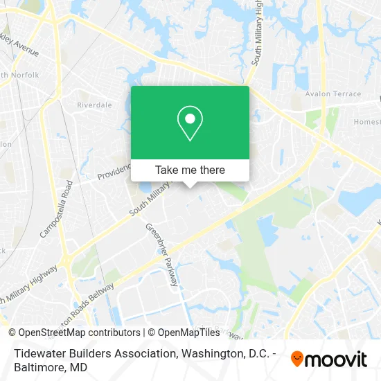 Tidewater Builders Association map