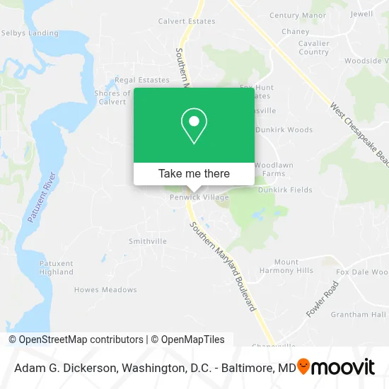 Adam G. Dickerson map