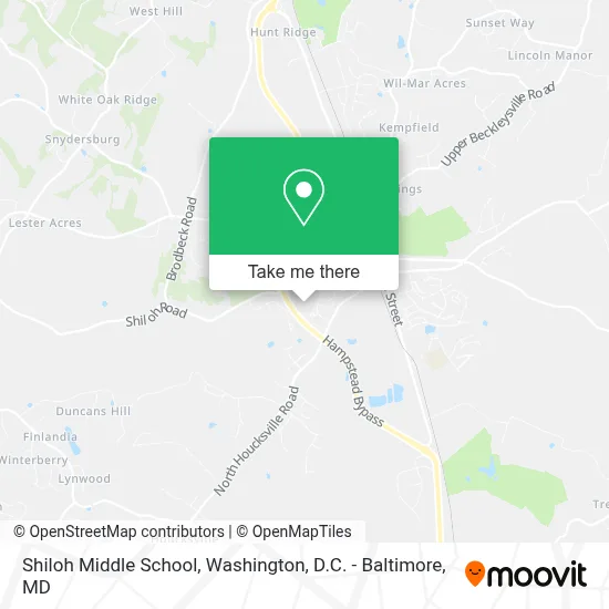 Shiloh Middle School map
