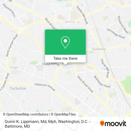 Quinn K. Lippmann, Md, Mph map
