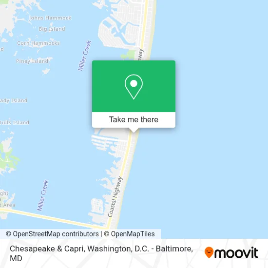 Chesapeake & Capri map