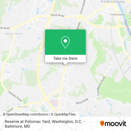 Reserve at Potomac Yard map