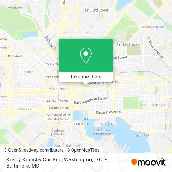 Krispy Krunchy Chicken map