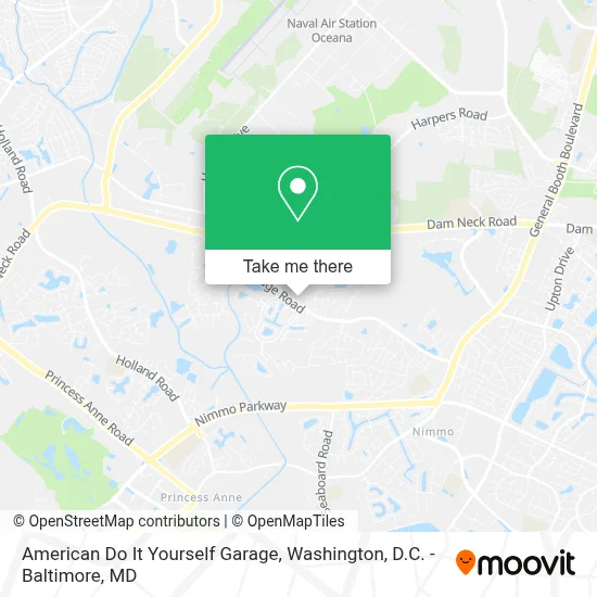 American Do It Yourself Garage map